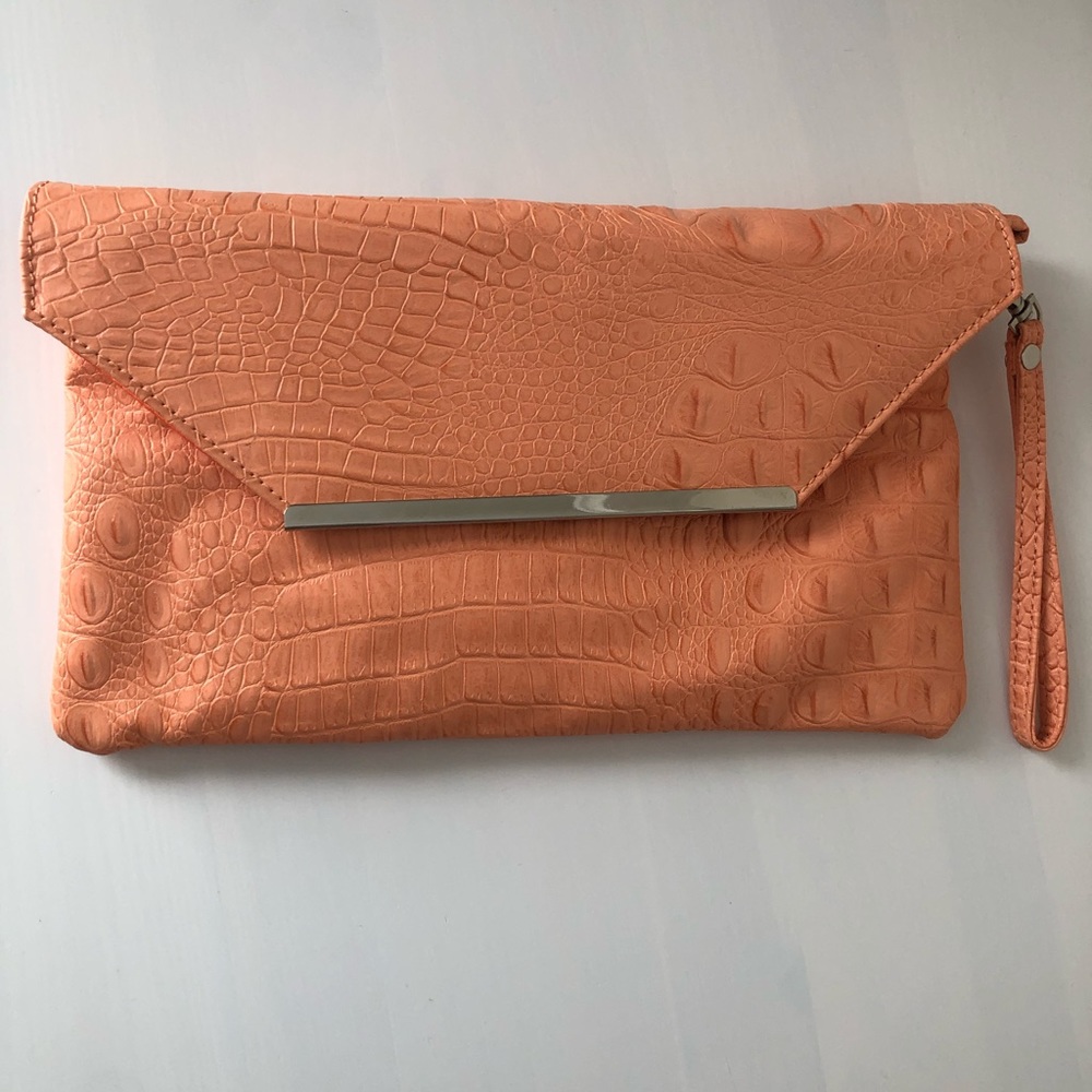 Orange clutch by Expressions NYC